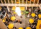Feuerwerk für eine Knallige Zeitung in der Stadt Lozärn