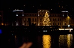 ein Feuerwerk in Luzern am Neujahrstag