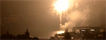 Neujahrs-Feuerwerk 2016 über der Stadt Luzern